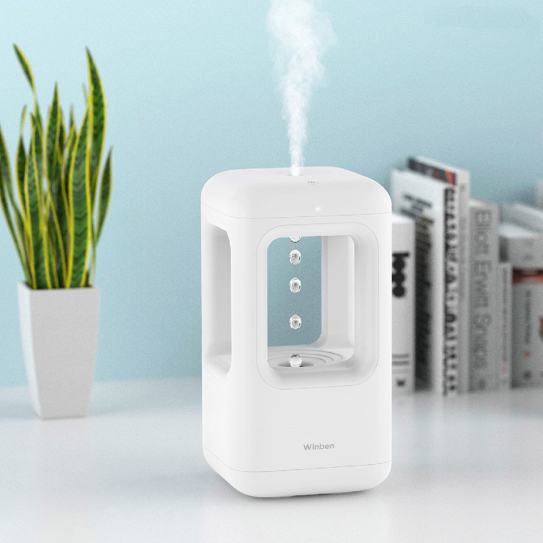 Silent Water Drop Humidifier with Light