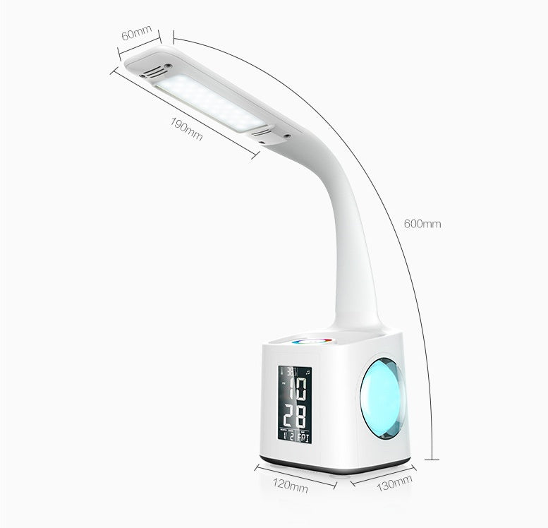 LED Desk Lamp with USB, Screen & Pen Holder