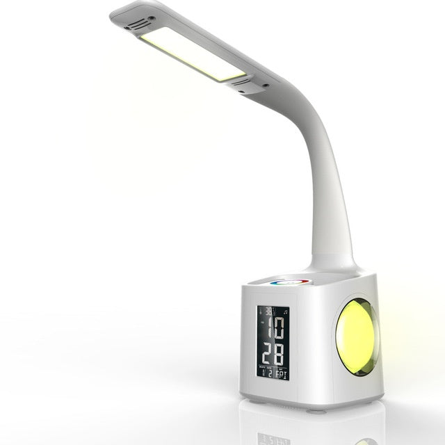 LED Desk Lamp with USB, Screen & Pen Holder