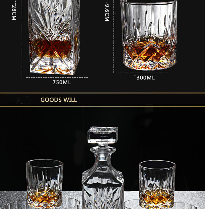 Crystal Glass Whiskey Set