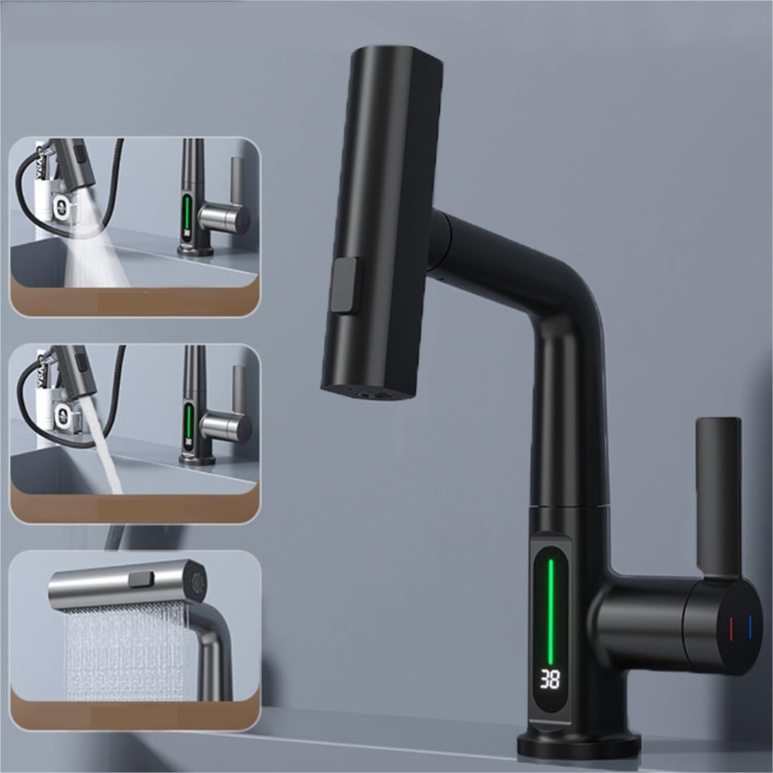 Smart Digital Pull-out Faucet