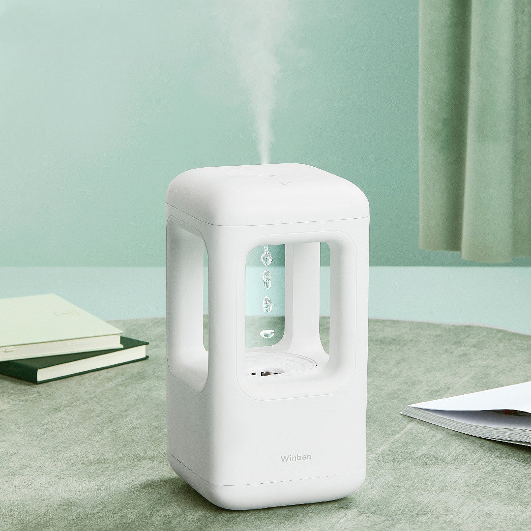 Silent Water Drop Humidifier with Light